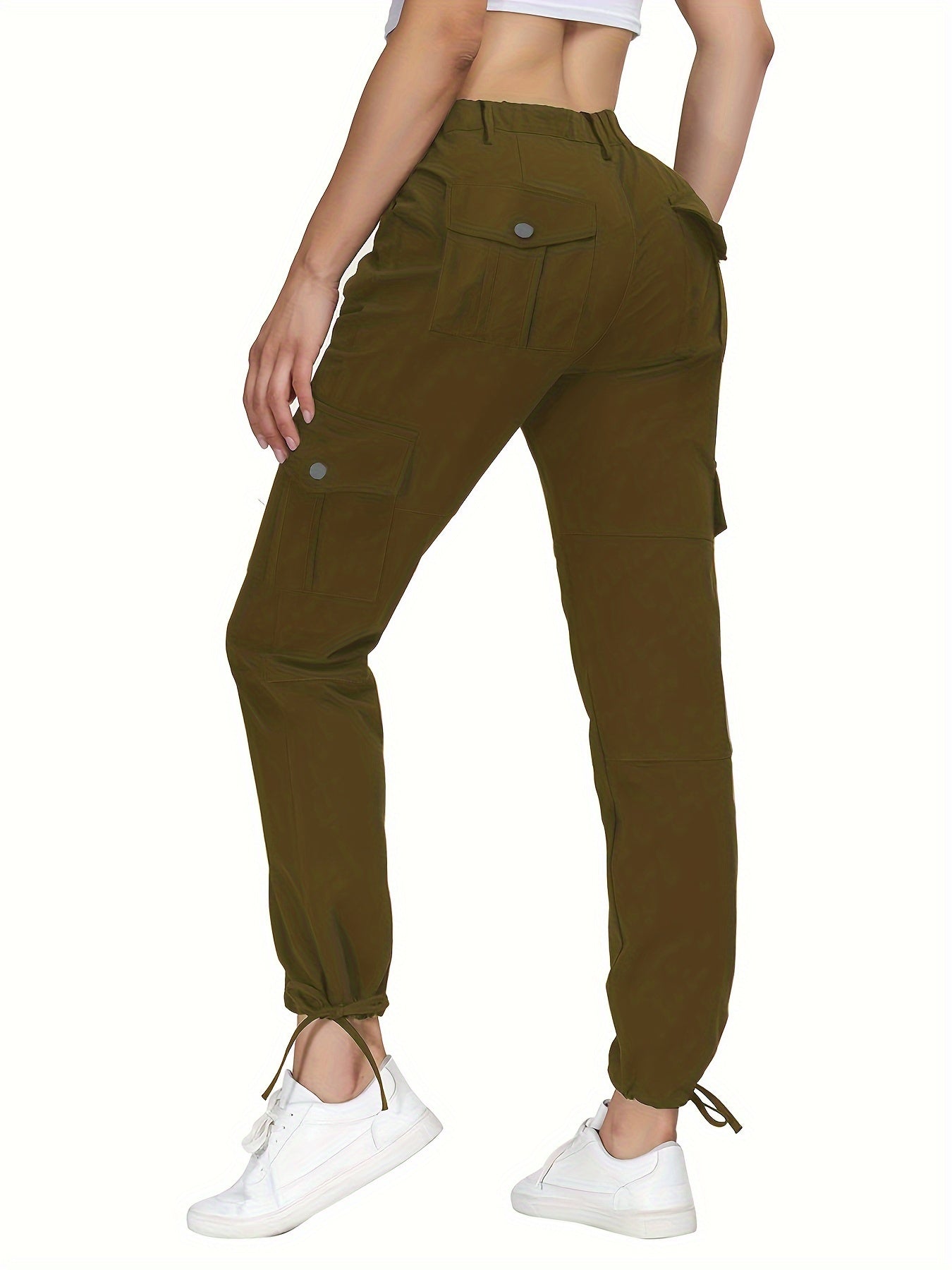 Women's Outdoor Stretch Pants, Comfortable Fit, Casual Utility Pant With Pockets For Hiking & Everyday Wear Suitable For Autumn