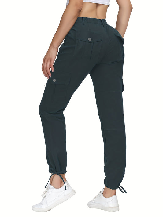 Women's Outdoor Stretch Pants, Comfortable Fit, Casual Utility Pant With Pockets For Hiking & Everyday Wear Suitable For Autumn