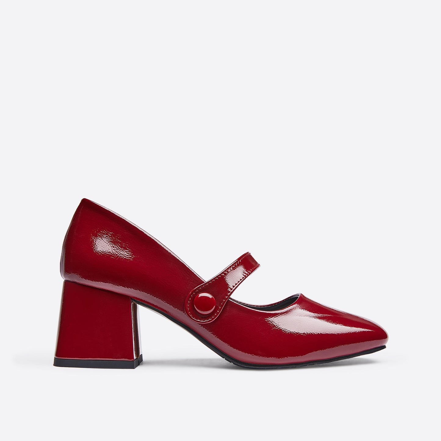 flowersverse - Women Ornament Block Heeled Mary Janes