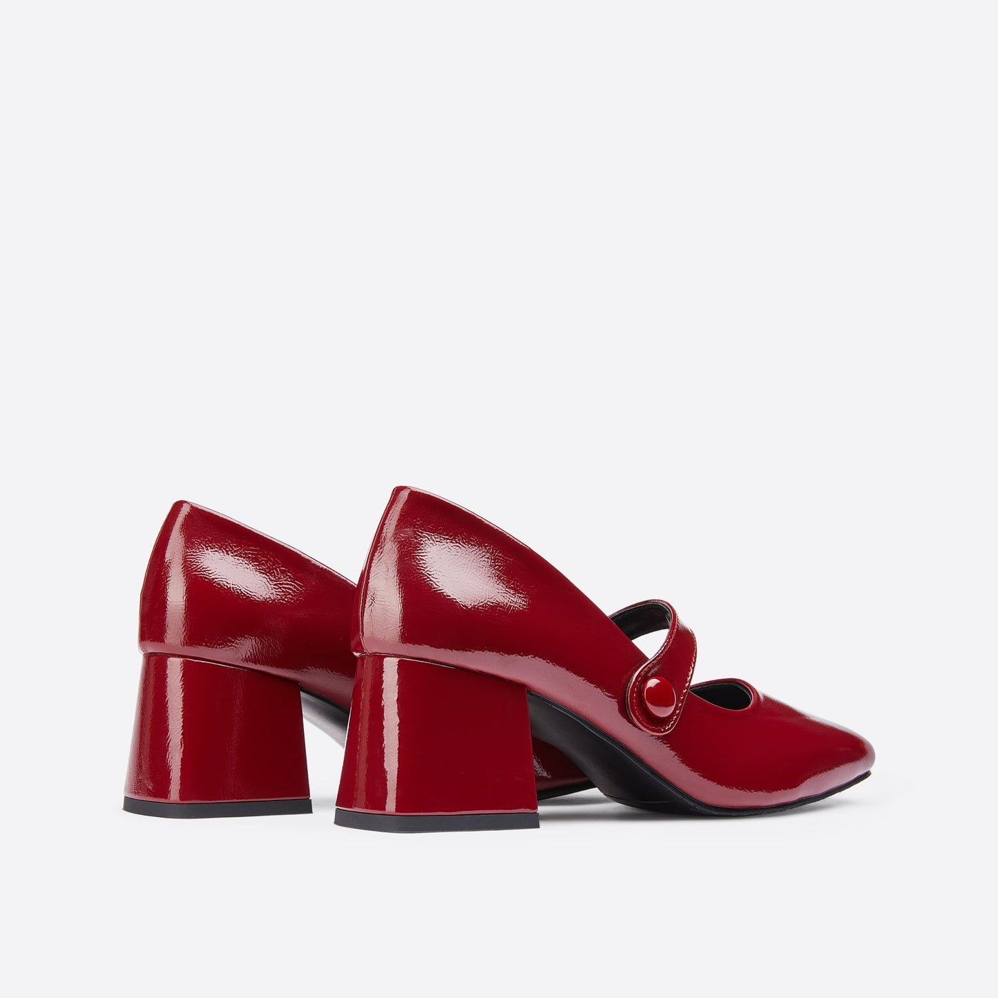 flowersverse - Women Ornament Block Heeled Mary Janes