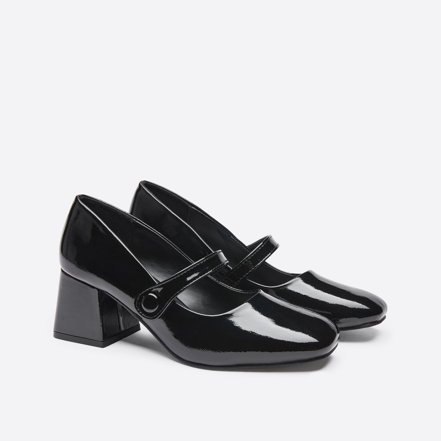 flowersverse - Women Ornament Block Heeled Mary Janes