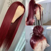White Human Hair Wigs For Women Platinum Blonde Lace Front Wig Straight Brazilian Remy Hair HD Transparent Lace Wigs