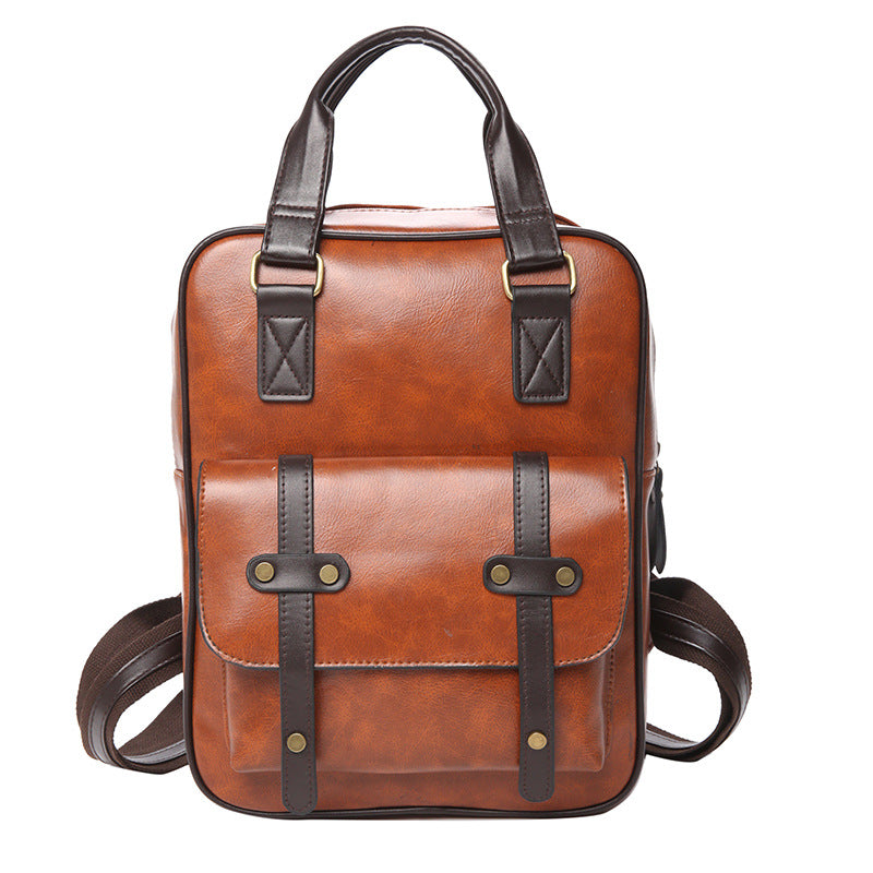 Autumn and Winter New Classic Backpack Women's Versatile Multi-Purpose Fashion Retro Backpack Campus Leisure Large Capacity Bag