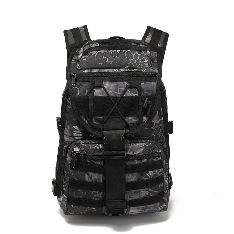 FLOWERSVERSE Outdoor Backpack Combat Bag Waterproof Hiking Backpack Hiking Camouflage Backpack Men's X7 Swordfish Bag Wear-Resistant Backpack