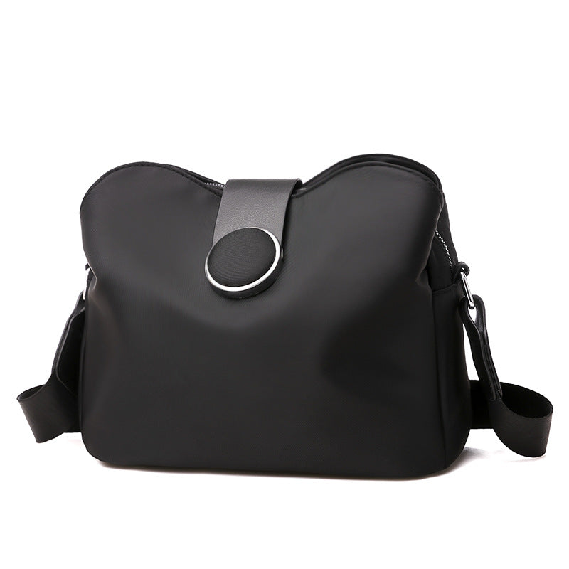 FLOWERSVERSE Women's Bag New Korean Style Internet Celebrity Oxford Cloth Shoulder Bag Canvas Bucket Bag Women's Cross-Body Bag Small Bag