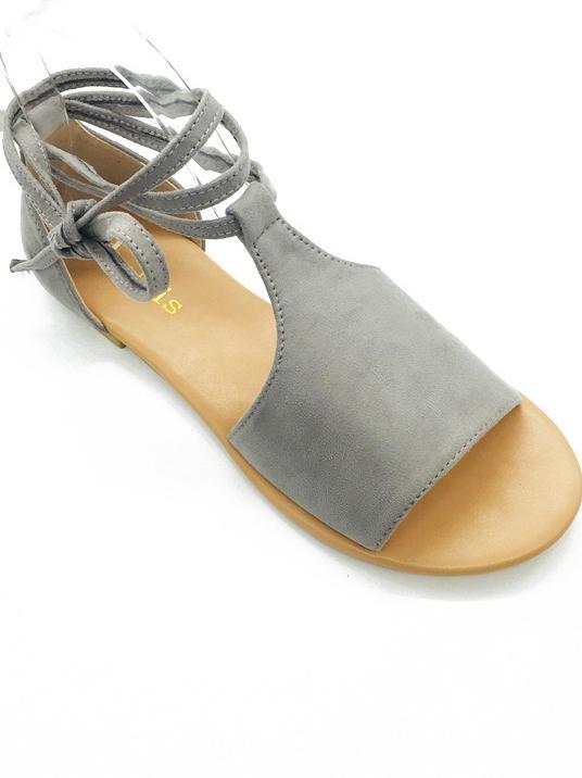 Flat Heel Ankle Straps Sandals