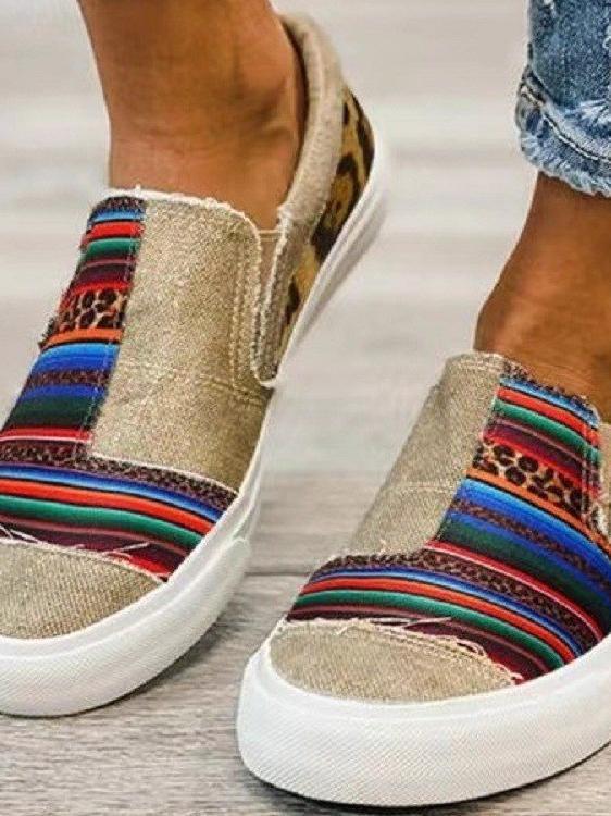 Colorblock Flat Comfy Sneakers