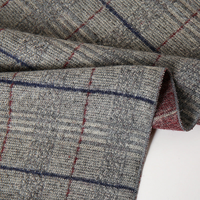 1pc Men's Winter Warm Plaid Scarf, Versatile Simple Casual Neck Scarf