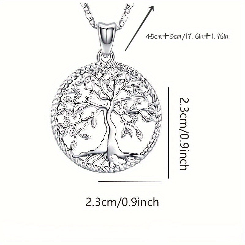 Dazzling Tree of Life Necklace - Delicate & Elegant Pendant Jewelry with Adjustable Chain, A Meaningful Gift for Her - Perfect for Girlfriend, Daughter, Mother, Wife