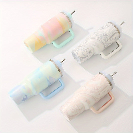 1pc 42oz Premium Stainless Steel Vacuum Insulated Tumbler - Leakproof, Double-Walled, and Sweat-Free - Perfect for Hot and Cold Drinks, Outdoor Hiking, Camping, and Travel - Ideal Valentine's Day Gift for Men and Women