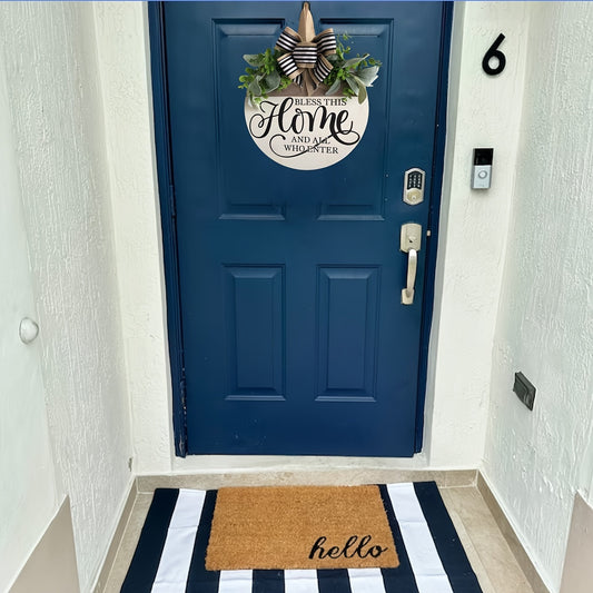 1pc Autumn Welcome Hanging Wooden Decoration for Front Door, Home, Outdoor