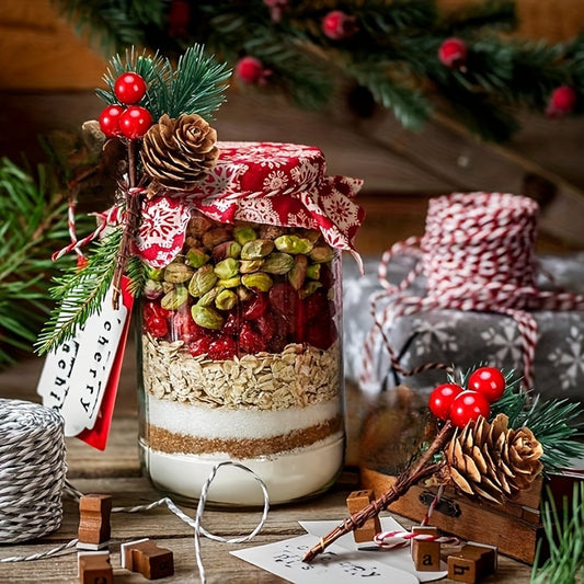 20pcs Christmas Berry Pine Cone Artificial Flowers Winter Christmas Decorations with Red Berries Pine Needles for Craft Table, Fireplace, Bar, Party, Holiday Decorations, and Essential Thanksgiving Christmas Decorations