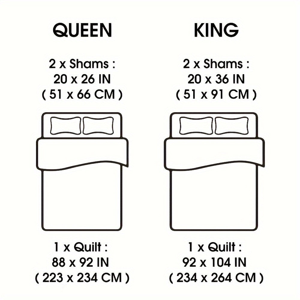 3-PCS Patchwork Quilt Set Queen&King Size, Pink Rosette and Stripes Bedspread Coverlet Set, Boho Reversible Bedspread, Soft Lightweight Coverlet Bedding Set with 2 Pillow Shams, All-Season Fits Any Decro