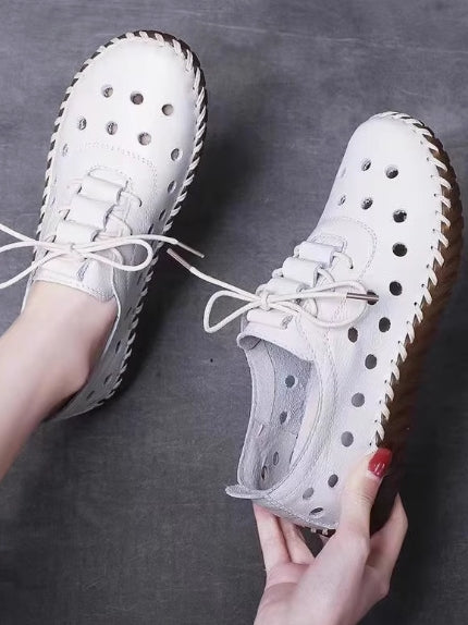 flowersverse Summer Daily Leather Flats