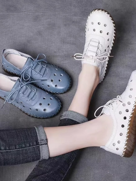 flowersverse Summer Daily Leather Flats