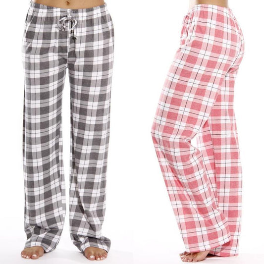 flowersverse Spring and Autumn HOTan and NEWn Women's Clothing Foreign Trade Cross-Border Classic Plaid Home Casual Trousers Home Loose Women's Pants