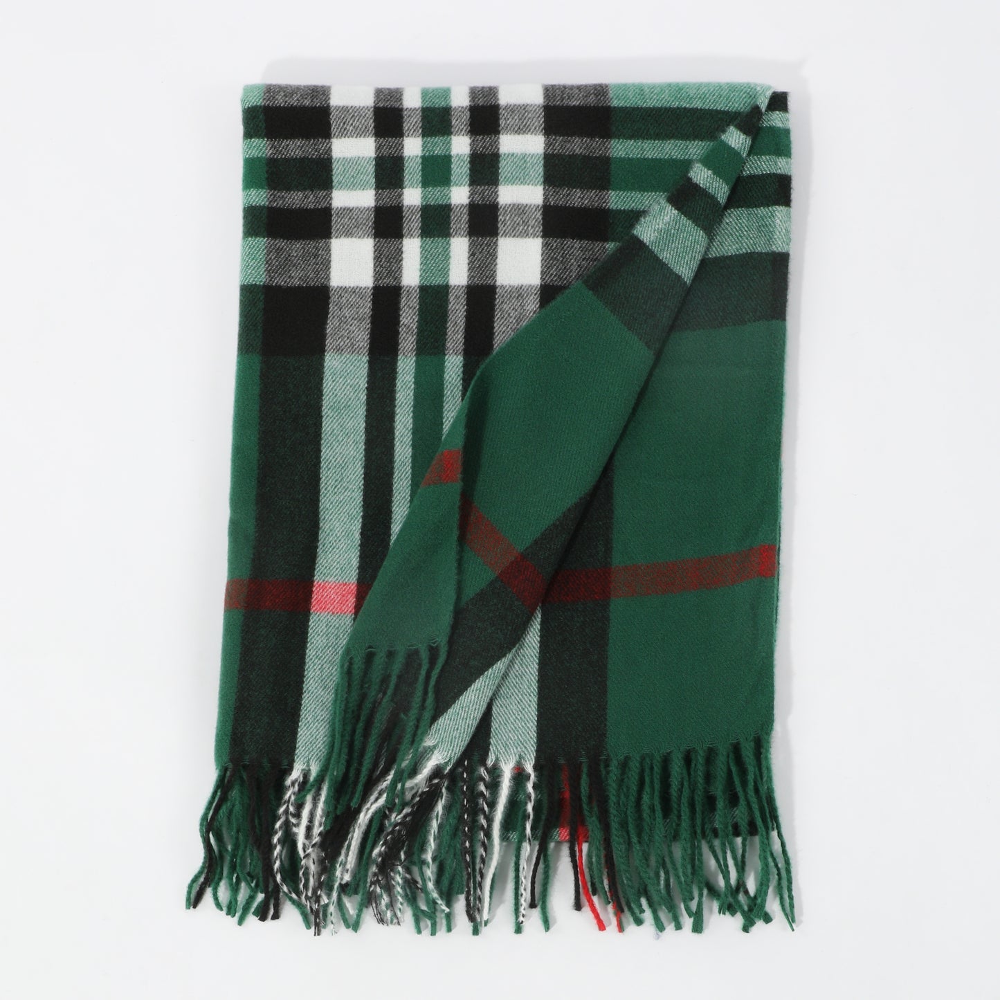 1pc Men's Casual Versatile Imitation Cashmere Striped Tassel Warm Scarf Shawl Daily Matching