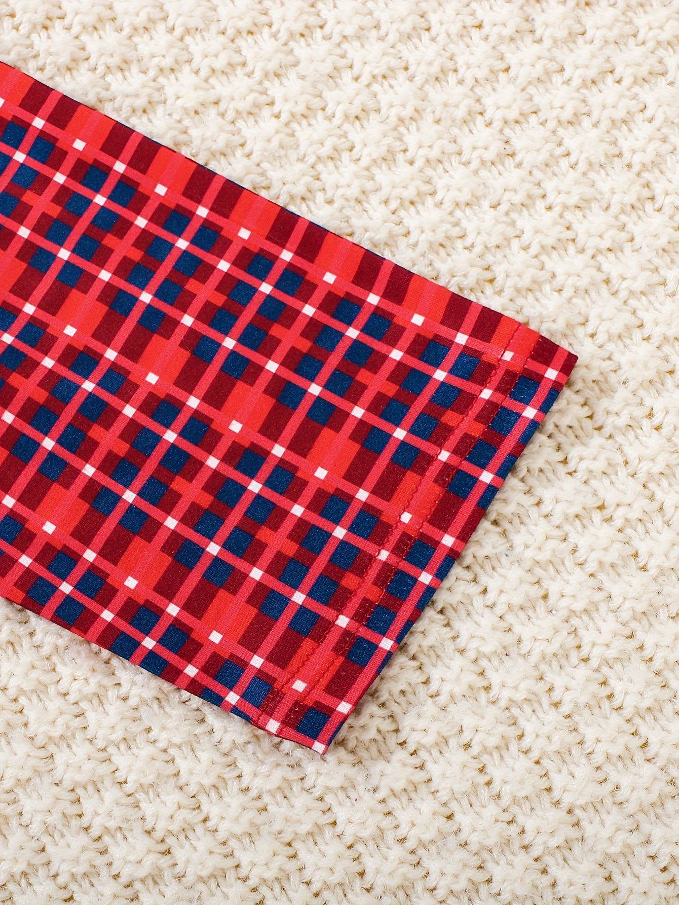 2pcs Baby's Cartoon Christmas Santa Elk Print Long Sleeve T-shirt & Casual Plaid Pattern Pants, Toddler & Infant Boy's Clothing Set, Outdoor Cloth