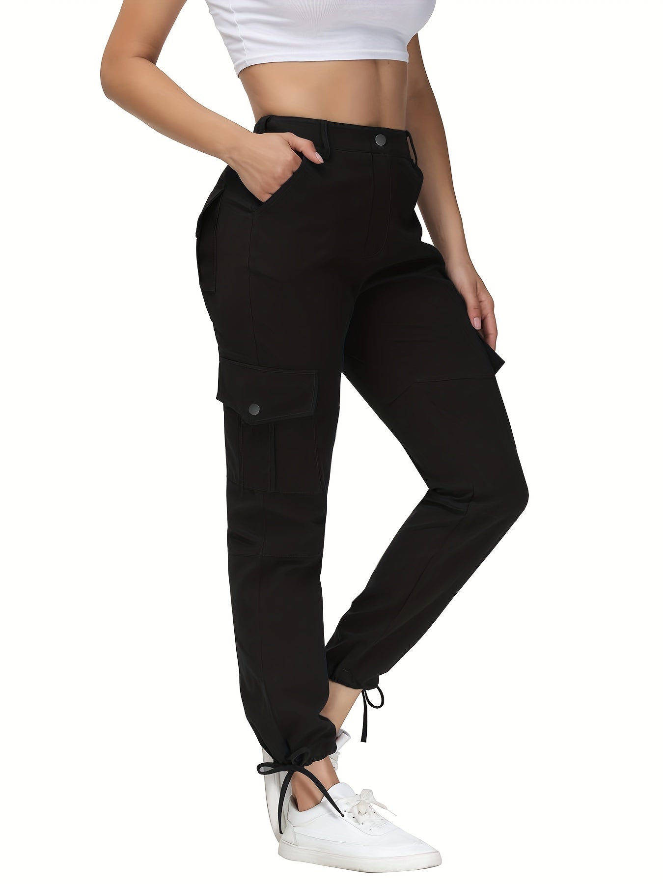 Women's Outdoor Stretch Pants, Comfortable Fit, Casual Utility Pant With Pockets For Hiking & Everyday Wear Suitable For Autumn