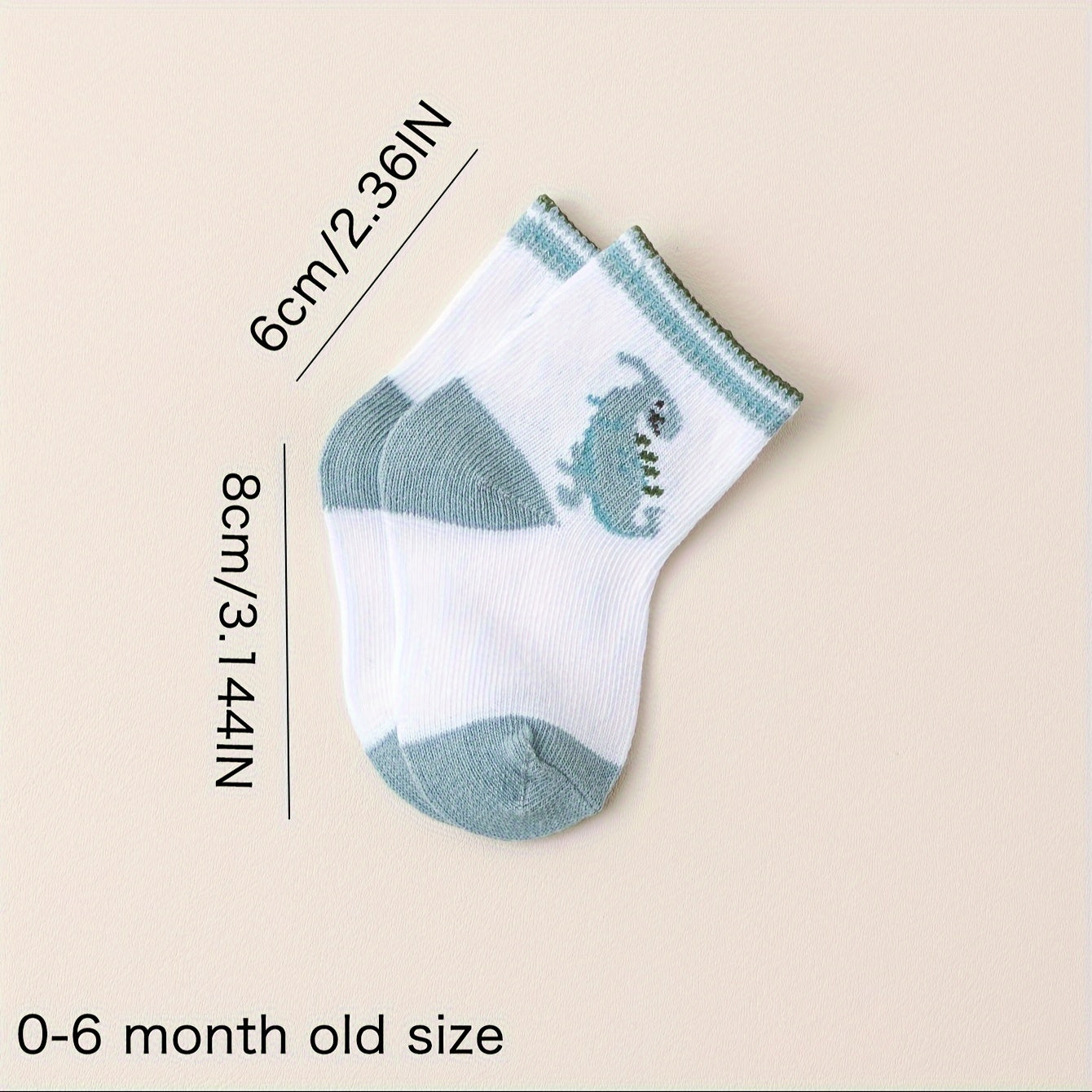 10pcs Boys' Dinosaur Crew Socks - Breathable, Comfortable & Stylish With Sweat Absorption, Perfect For All Seasons