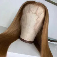 White Human Hair Wigs For Women Platinum Blonde Lace Front Wig Straight Brazilian Remy Hair HD Transparent Lace Wigs