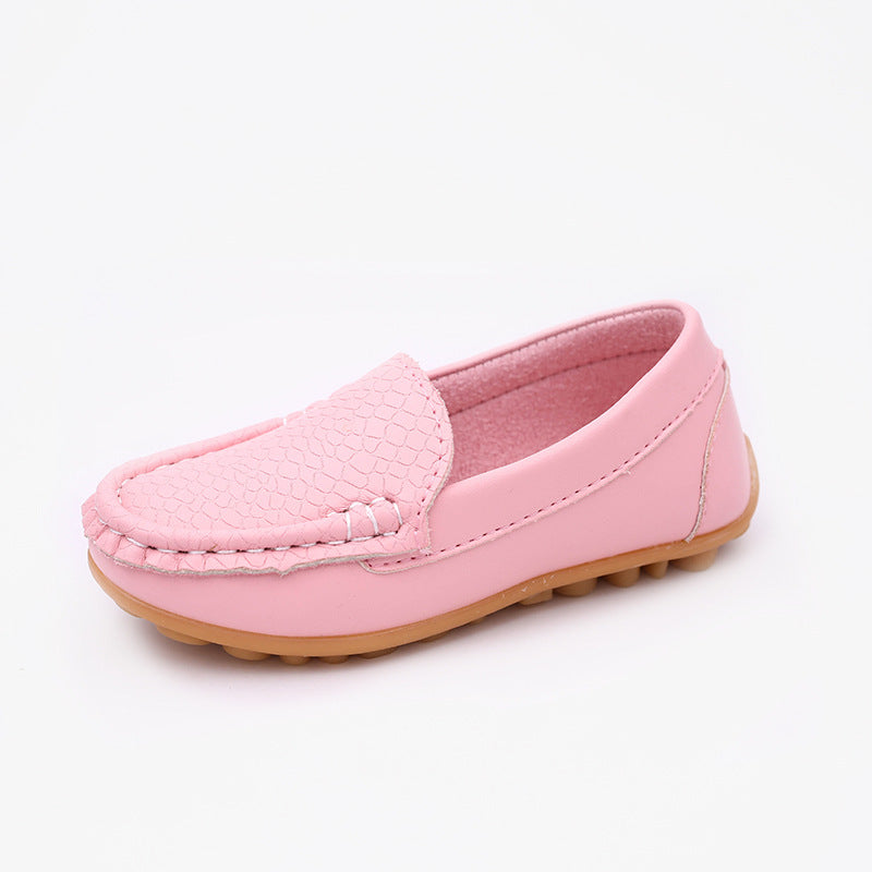 flowersverse Children's Shoes Spring and Autumn Korean Style Slip-on Candy Color Gommino Baby Shoes Tendon Bottom Boys and Girls Shoes Clearance