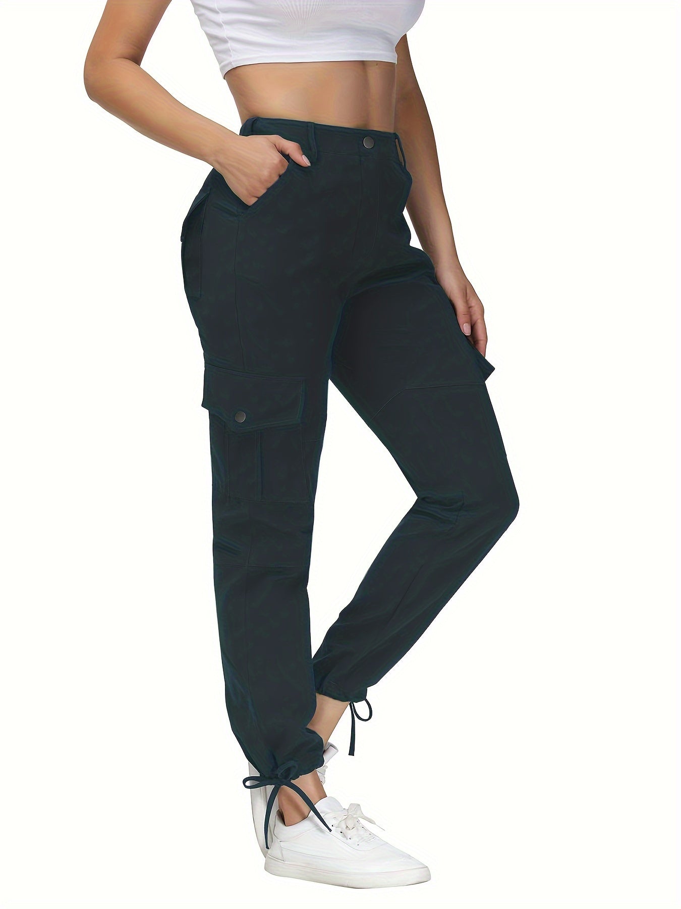 Women's Outdoor Stretch Pants, Comfortable Fit, Casual Utility Pant With Pockets For Hiking & Everyday Wear Suitable For Autumn