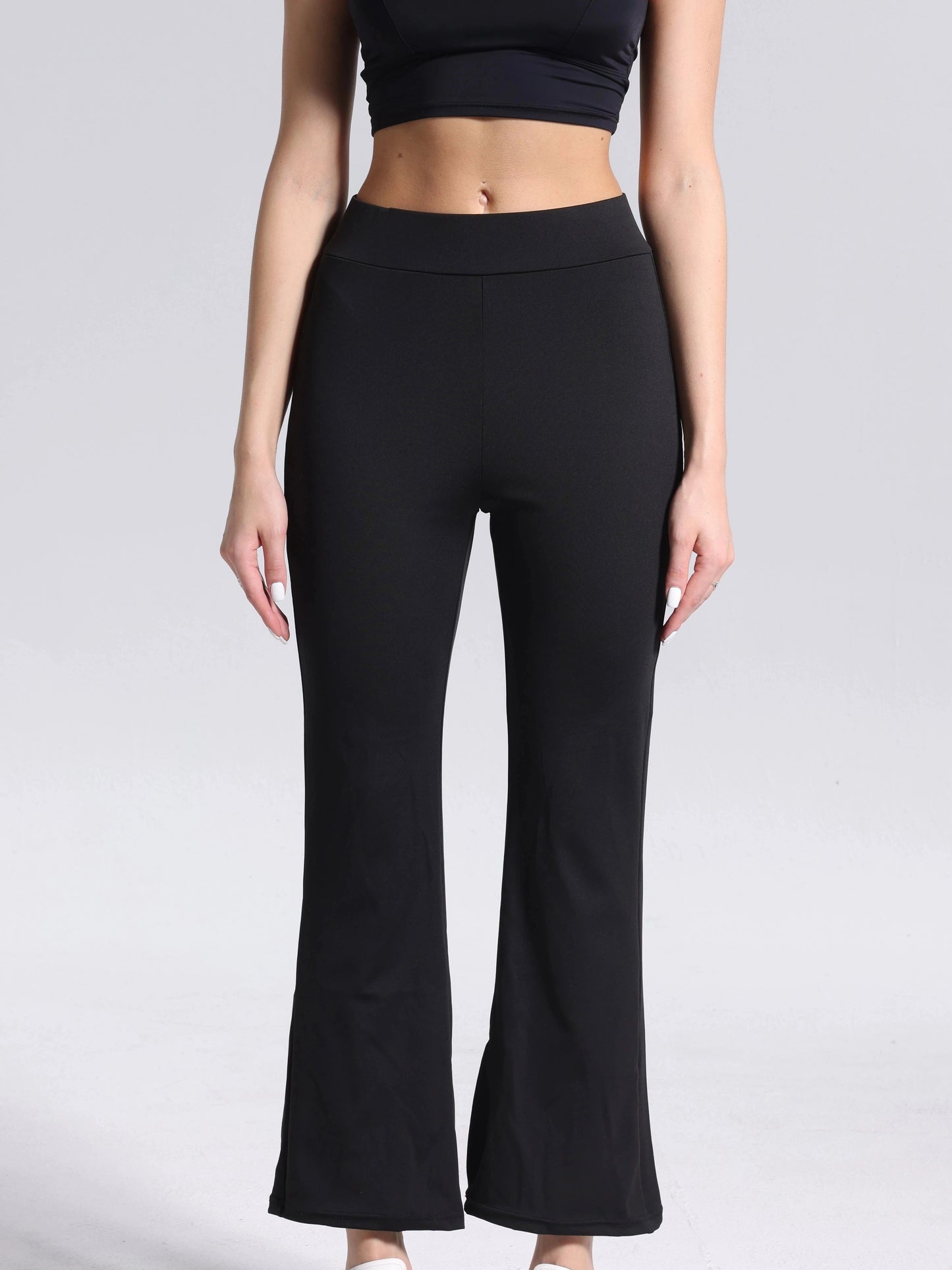 Women's Outdoor Hiking Pants, Fashionable, Water-Resistant, Four-Season, High-Waisted, No Pattern, No Print