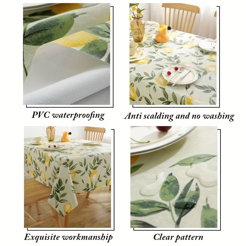 1pc Premium Tablecloth - Waterproof, Oil-Proof, Dust-Proof, Wash-Free, Light Luxury, Soft Touch, Easy Clean, Perfect for Bedside, Living Room, Coffee Table Decoration - New, High-Quality, Durable, Long-Lasting, Elegant Design