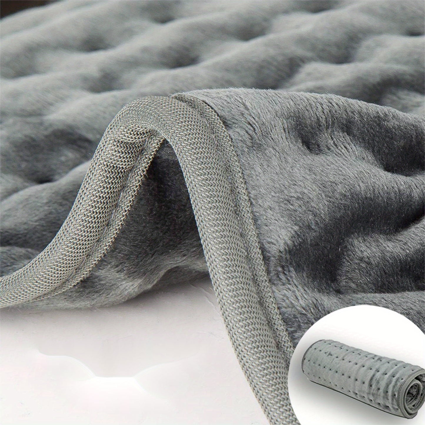 1pc Luxurious Polyester Intelligent Electric Blanket with Timing Overheat Protection - Soft, Cozy, and Therapeutic for All Seasons - Perfect Holiday Gift for Friends and Family