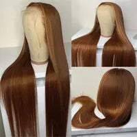 White Human Hair Wigs For Women Platinum Blonde Lace Front Wig Straight Brazilian Remy Hair HD Transparent Lace Wigs