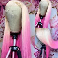 White Human Hair Wigs For Women Platinum Blonde Lace Front Wig Straight Brazilian Remy Hair HD Transparent Lace Wigs