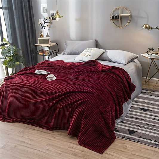 1pc Ultra-Soft Plush Imitation Rabbit Fur Throw Blanket - Warm, Cozy, and Soothing for Couch, Bed, and Sofa - Perfect for Snuggling Up on Chilly Nights