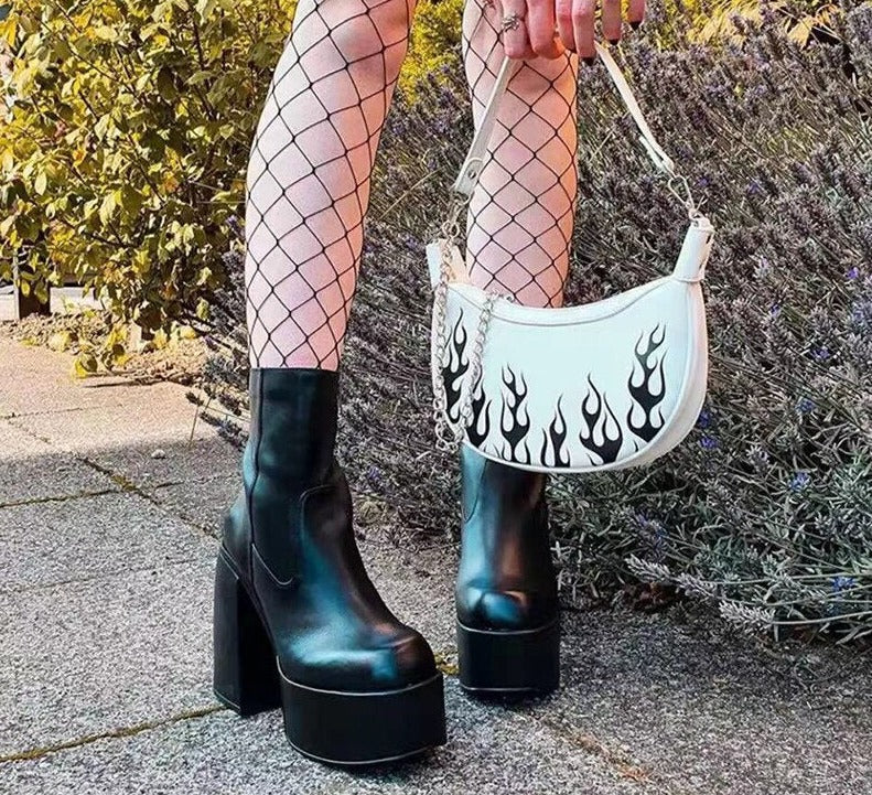 Amozae Women Boots Ladies Wedges Height-Increasing Boots Thin Square-Toed Shoes 2022 New Knight Boots Botas De Mujer Zapatillas 2022