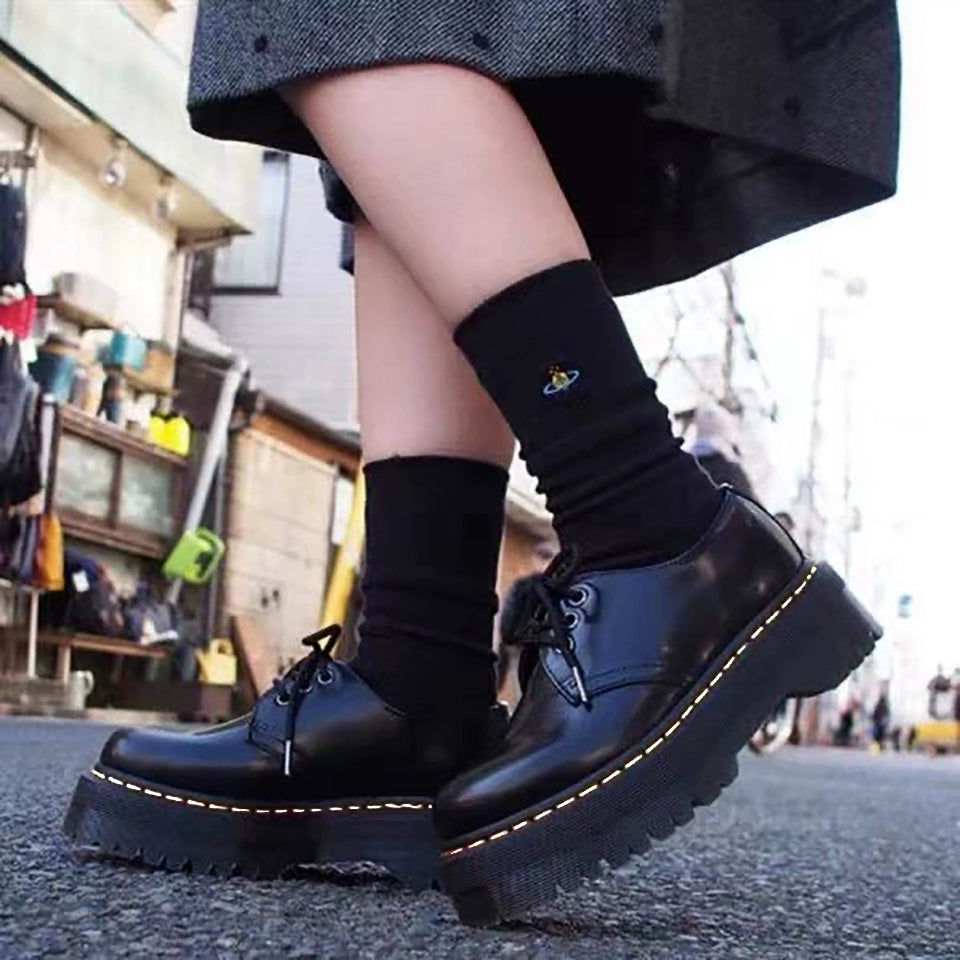 Amozae Black Platform Flats Shoes Women 2022 New Spring Lace Up Pumps Female Footwear Designer Heels Woman Sneakers Party Shoes Ladies