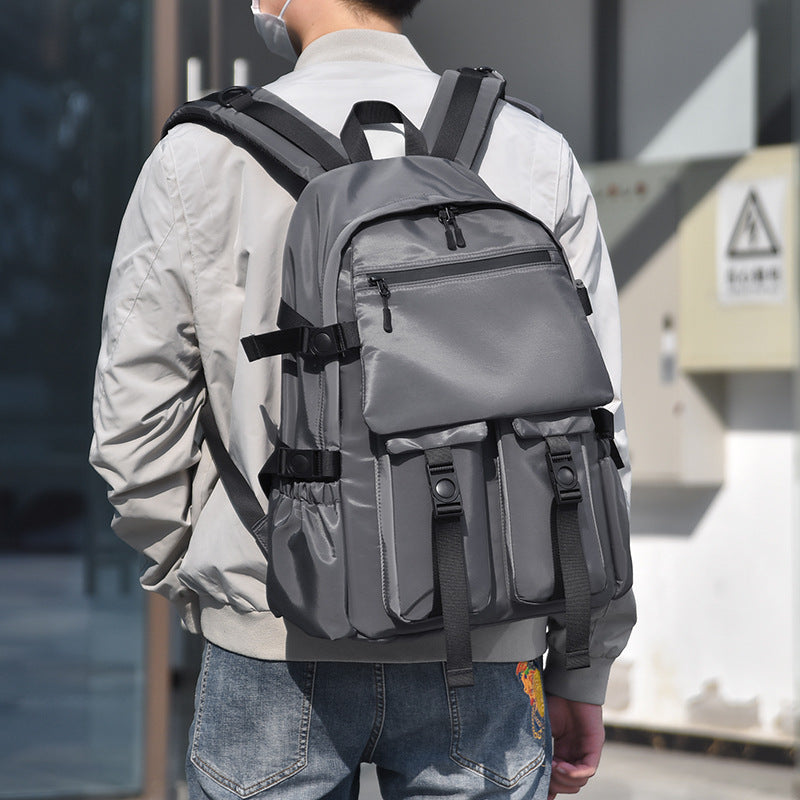 FLOWERSVERSE Backpack Men's New Fashion Trendy Casual College Students Bag Men's Large Capacity Travel Computer Backpack