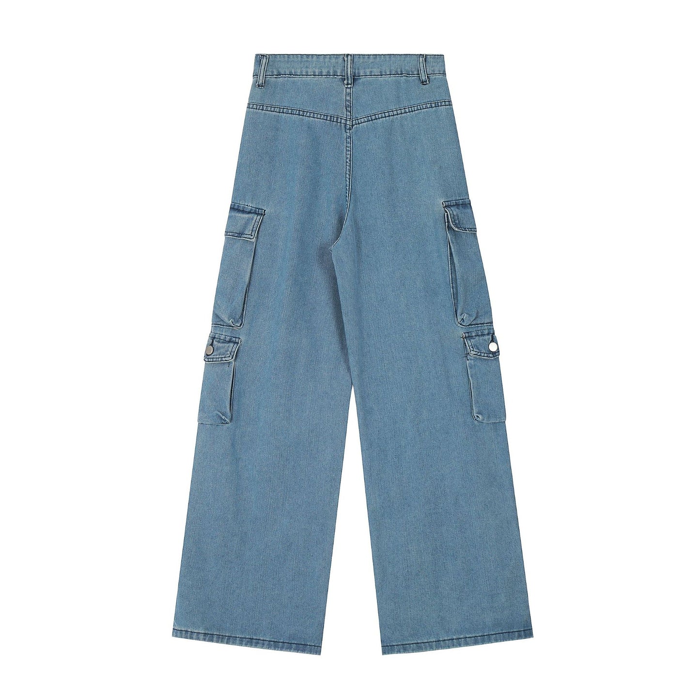 flowersverse In Stock Creative Style Autumn Street Hipster Women's Overalls Cotton Jeans Casual Pants One Hand Supply Wholesale