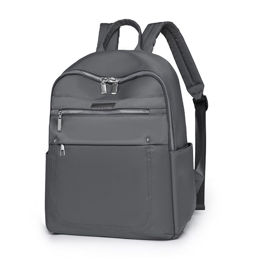 FLOWERSVERSE 2025 Solid color fashion casual versatile backpack simple trend lightweight business women's computer bag wholesale student schoolbag