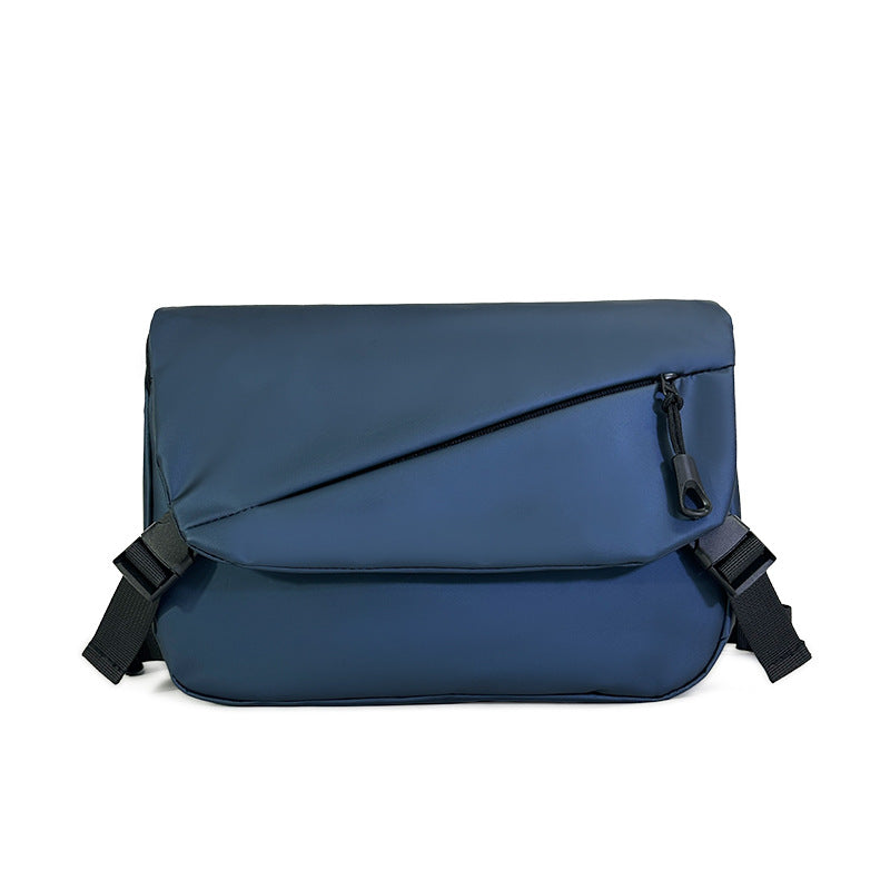 FLOWERSVERSE Men's Chest Bag New Waterproof Oxford Cloth Chest Shoulder Crossbody Small Backpack Business Commute Shoulder Bag