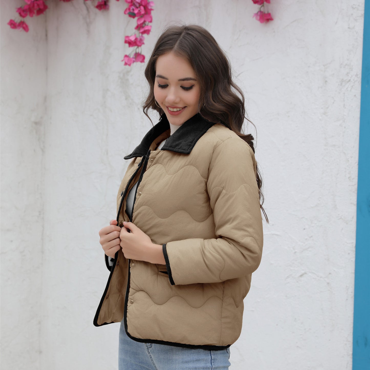 New's new cotton-padded clothes ins padded light and thin small cotton-padded jacket 2025 spring and autumn fashion women's clothing Xiaoxiangfeng jacket