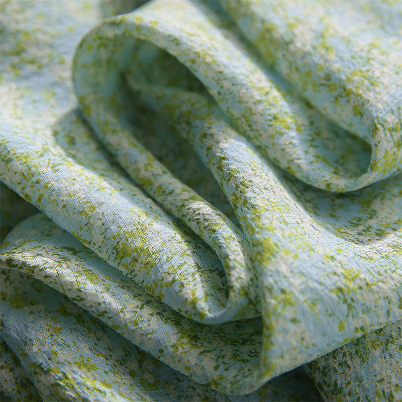 2025 Silk dress, refreshing lantern sleeves, high-end mulberry silk skirt summer women's clothing new medium and long models