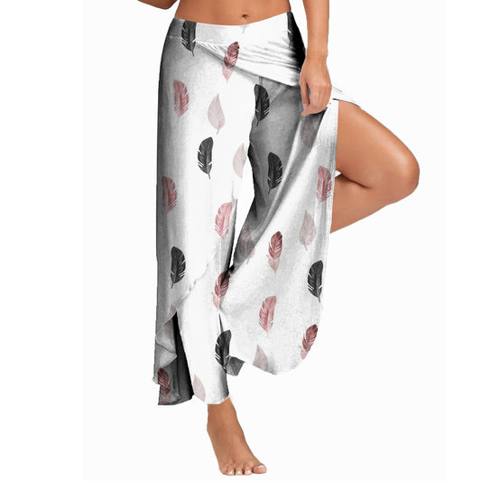 FLOWERSVERSE European and American Foreign Trade Cross-Border Women's Clothing Pants Women's High Waist Wide Leg Pants Casual Pants Loose Trousers Women