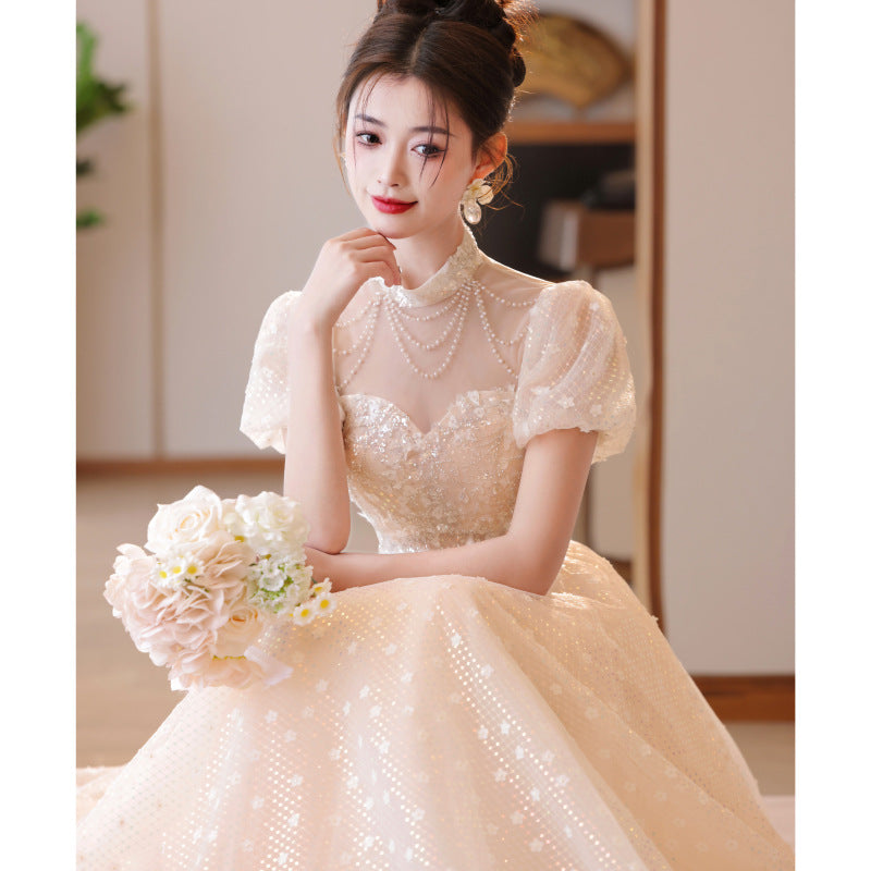 Small dress high-end light luxury dress girl 2025 new adult ceremony graduation ceremony advanced sense art test fairy evening dress