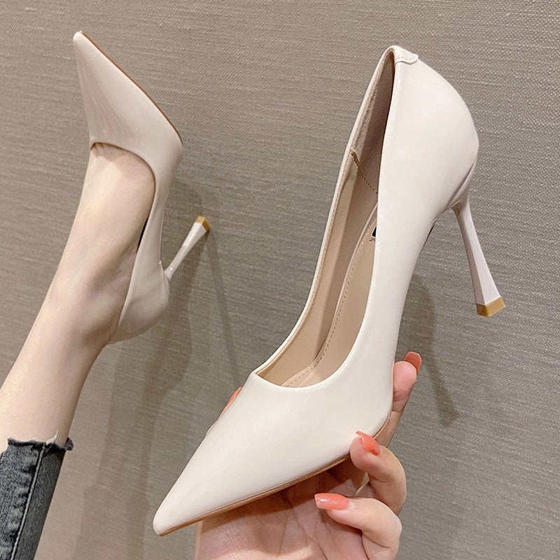 2025 SX988-1 sexy stiletto high heels women's pointed New patent leather ultra-high heels women's shoes
