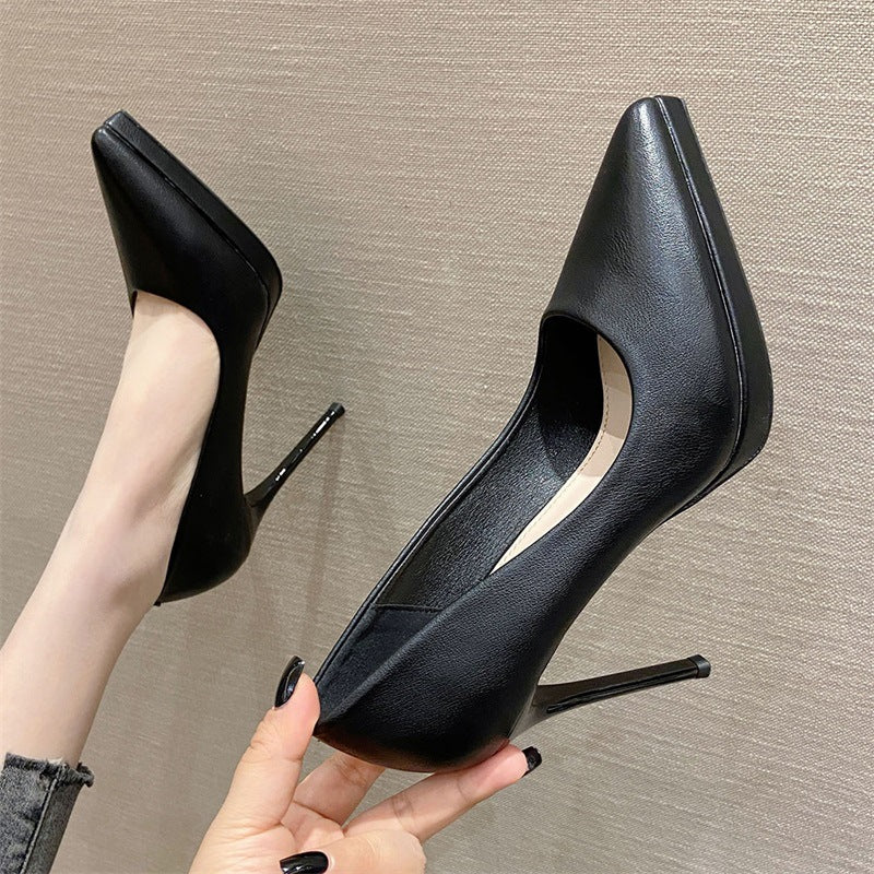 2025 1088B professional OL high heels women's 2025 autumn new pointed single shoes women's sexy high heels 10cm stiletto