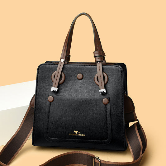 2025 Shoulder bag, autumn and winter fashionable simple bag, messenger women's versatile large-capacity women's handbag, high-end commuter bag