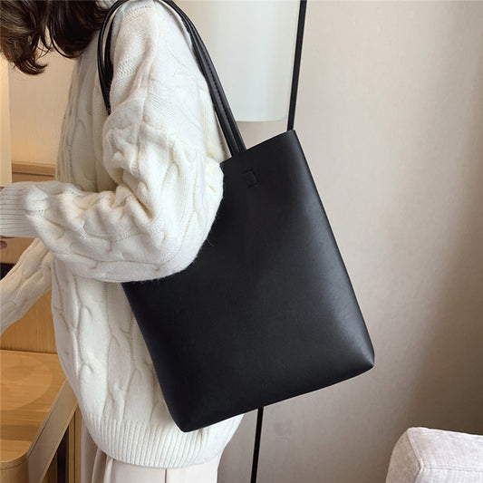 FLOWERSVERSE Vertical Women's Bag New Bags Korean Style Fashionable Women Bag Shoulder Bag Large Capacity Portable Tote Bag Wholesale