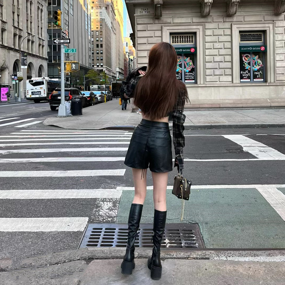 2025 Height-increasing thick-soled medium-high boots women's popular new knight boots side zipper slim long boots