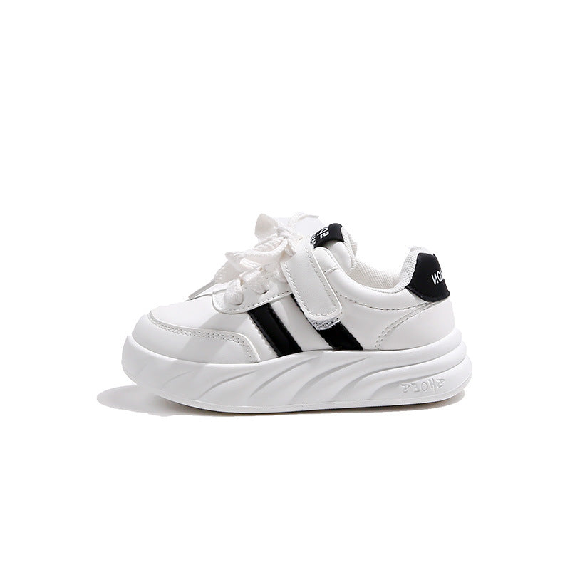 flowersverse Girls' Shoes Spring and Autumn New Children Sports Dad Shoes Soft Bottom Girls Medium and Big Children Light Running Shoes Non-Slip