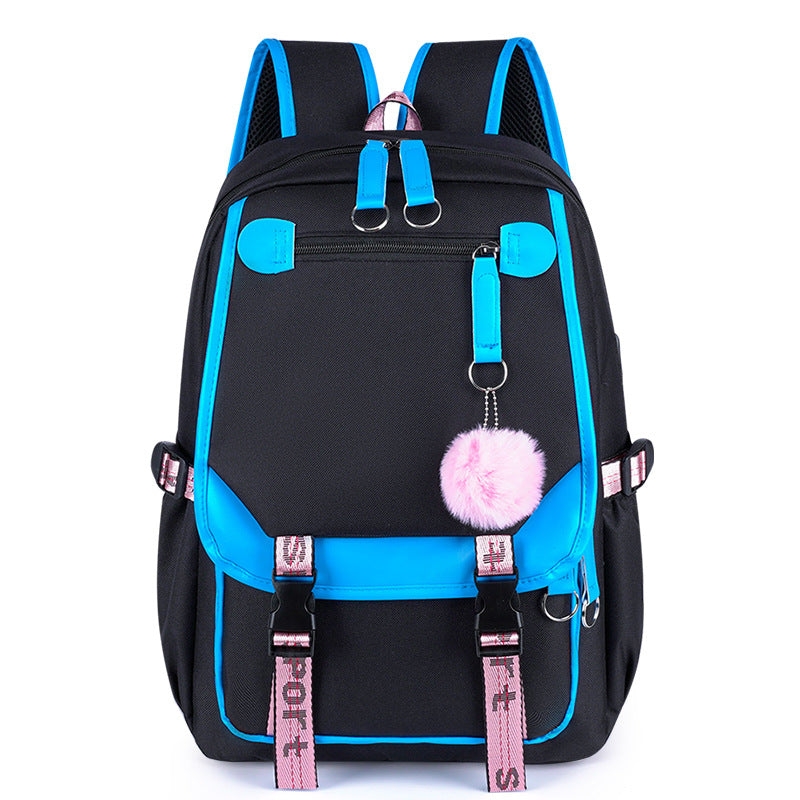 Cross-Border Backpack Wholesale Elementary and Middle School Student Schoolbags Printing Logo Children's Large Capacity Foreign Trade Backpack